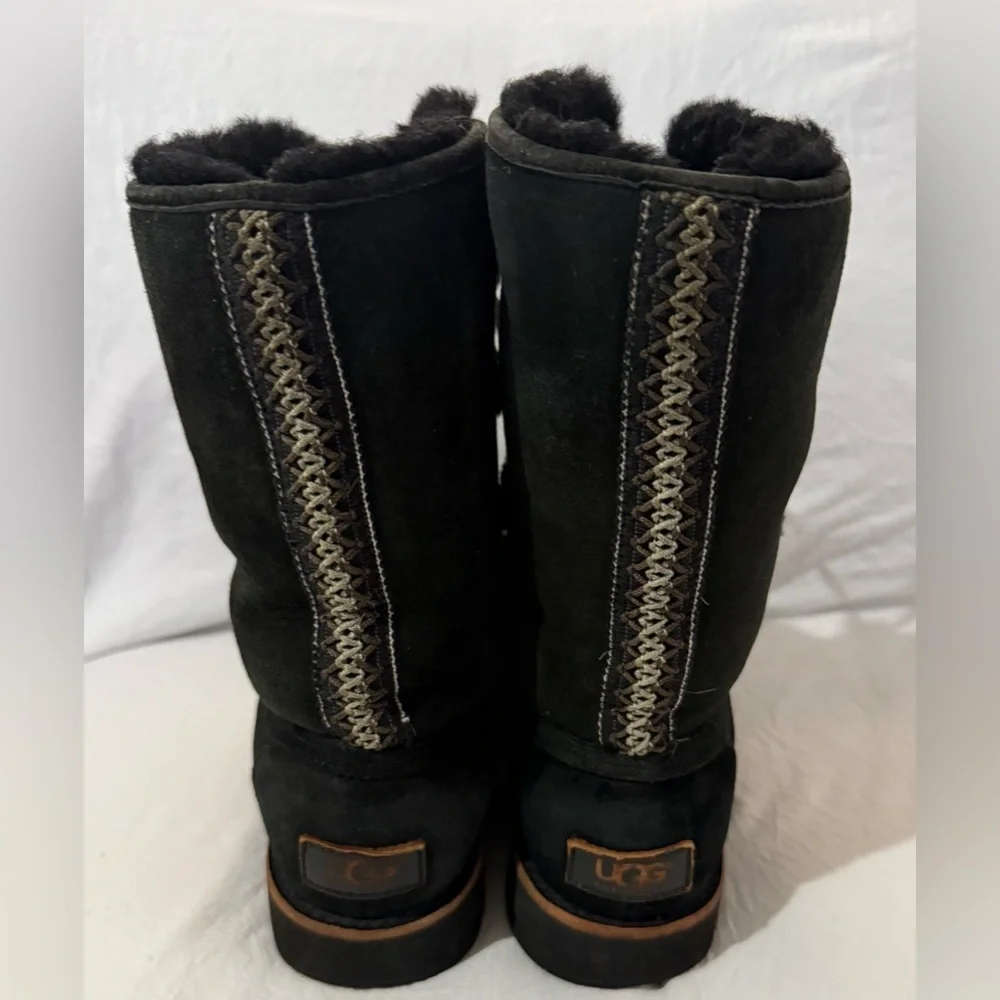 UGG Black Winter Boots with Fur Lining